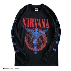 NIRVANA ニルヴァーナ ブラック Lサイズ 長袖 Tシャツ ロングTシャツ ロンT ロック バンドT