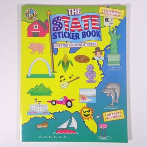 【英語洋書】 THE STATE STICKER BOOK アメリカ・州ステッカーブック 1995 大型本 地理 シール ※ステッカー未使用