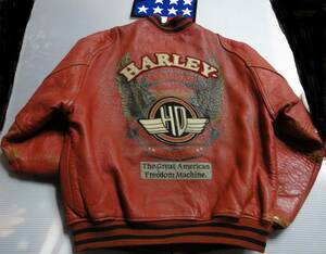 ★ハーレーダビットソン・HARLEY DAVIDSON・レアなヴィンテージ・レザージャケット・アメリカンレジェンドHDC・Vintage Model★