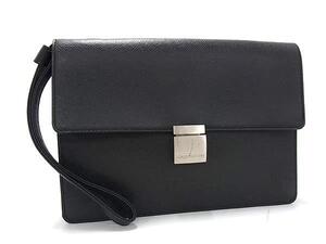 1円 ■美品■ LOUIS VUITTON ルイヴィトン M30782 タイガ セレンガ クラッチバッグ セカンドバッグ メンズ ブラック系 FE7268