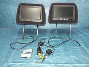 TFT LCD COLOR MONITOR カー用品 モニター ヘッドレスト 左右セット