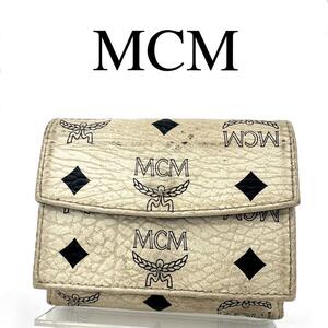 MCM エムシーエム 折り財布 ヴィセトス柄 総柄 レザー