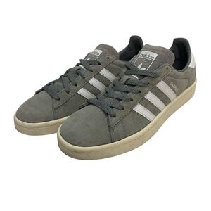 K090Y adidas アディダス CAMPUS キャンパス メンズ スニーカー US5 23cm グレー ホワイト スエード