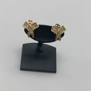 Christian Dior クリスチャンディオール ピアス イヤリング ゴールド ストーン アクセサリー P3680