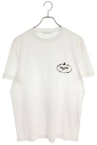 プラダ PRADA UJN556 サイズ:L ロゴ刺繍Tシャツ 中古 SS13