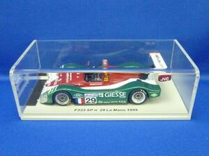 ⑩スパーク 1/43 フェラーリ 333 SP #29 ル マン 1999 M.バルディ/ J.ポリカン/C.ペスカトリ(Spark, Ferrari, Le Mans)