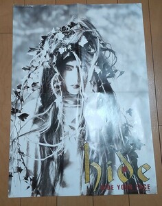 売り切り★500円スタート★　激レア★　hide　 HIDE YOUR FACE　ポスター　　ARENA37℃ 　1994年3月号　特別付録　X JAPAN 