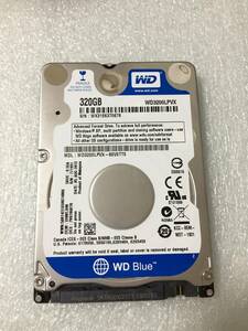 ★2764時間 Western Digital WD3200LPVX 2.5インチHDD『正常判定』320GB