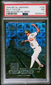 1998 Skybox Metal Universe Bill Taylor Precious Metal Gems /50 PMG Athletics PSA 7 ビリー・テイラー　50枚限定　アスレチックス