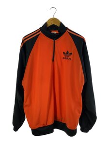 adidas◆ジャージ/M/ポリエステル/ORN/90s~00s/ハーフジップ//