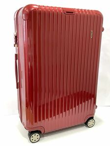 良品 RIMOWA リモワ SALSA DELUXE サルサ デラックス 87Lスーツケース 873.73 レッド エッセンシャル 4輪 TSAロック キャリーケース 