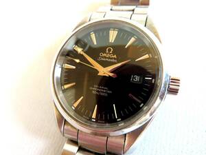 【ト足】●稼働品 OMEGA Seamaster CO-AXIAL CHRONOMETER オメガ シーマスター 自動巻き オートマチック ブラック文字盤 腕時計 CO814ZZG21