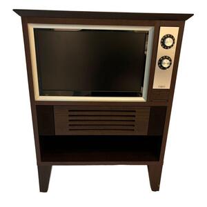 EREO NFKT19-001 飛騨家具 レトロ 液晶テレビ 飛騨の家具 廃盤 モダン 昭和 大昭 アンティーク ヴィンテージ