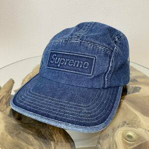 Supreme シュプリーム Embossed エンボス キャンプ帽 キャップ 帽子 CAP Denim デニム