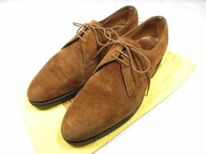 HH 【ジョンロブ JOHN LOBB】 パリロゴ PERRIER ペリエ スエード ドレスシューズ 紳士靴 (メンズ) size7.5 ブラウン系 ◎18MZA2744◎