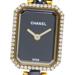 シャネル CHANEL H2436 プルミエール K18YG ダイヤベゼル クォーツ レディース _813079