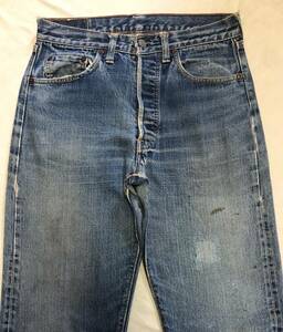 60S LEVIS リーバイス501 BIGE 足長R タイプ物刻印4 実寸約W29インチ リペア済み【501XX 502 606 505 66前期等のヴィンテージ好きにお薦め