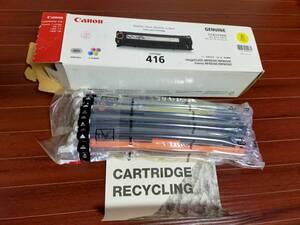 Canon キャノン トナーカートリッジ 416 イエロー CRG-416YEL 袋未開封 未使用