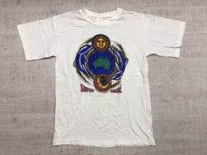 オーストラリア製 90s 古着 ゴーントロッポ GONE TROPPO ゴールドコースト サーフ アメカジ オールド 半袖Tシャツ メンズ S 白