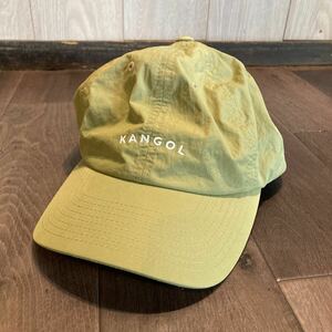 KANGOL カンゴール　キャップ　帽子　ONE SIZE カーキ　ナイロン100% アウトドア　釣り　フィッシング　登山　フリーサイズ ハット CAP