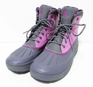 【アパレル】☆ほぼ未使用☆ NIKE ACG ナイキ スニーカー ブーツ レディース スノーブーツ WOODSIDE 2 HI GS 524876-002 グレー