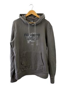 DIESEL◆パーカー/L/コットン/GRY/アニマル/S-GIRK-HOOD-B3