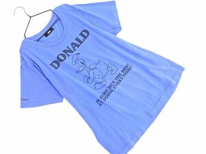 RCWB ロデオクラウンズワイドボール ディズニー ドナルドダッグ プリント Tシャツ sizeM/青 ■◆ ☆ ega8 レディース