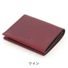 【定価1.3万】valdie 本革 超薄型 二つ折り財布 VCAA-02 W