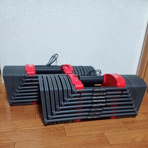 4WD 27段階調整 可変式ダンベル 41kg×2 トレーニング フィットネス ブロックダンベル 筋トレ ペア 90ポンド アジャスタブルダンベル