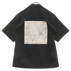 OAMC オーエーエムシー 24SS KURT SHIRT カートシャツ オープンカラー 半袖シャツ ブラック MPL00354