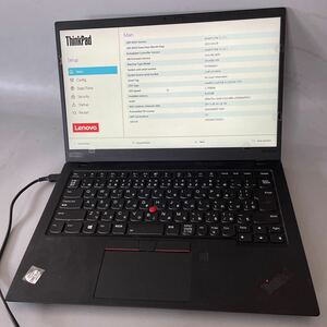 JXJK4124【ジャンク】Lenovo ThinkPad X1 Carbon /Core i5-10310U 1.7GHz/ メモリ:8GB/ SSD:256GB /BIOS確認済/動作未確認