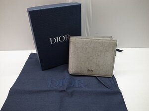 【DIOR】ディオール オブリーク トロッター ２つ折り財布 コインケース付