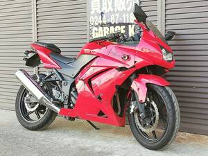 NINJA250R(EX250K) エンジン始動確認！エンジンは比較的好調！ ほぼ未点検につき現状にて！福島発！