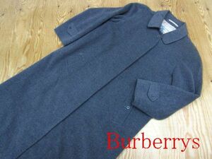 ★バーバリー BURBERRY★レディース カシミヤ混 ウールステンカラーコート グレー 11AB3★R60331010B