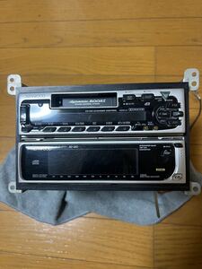 ☆希少☆当時物　レトロ　KENWOOD 製　RX-370 RD-360 1DIN1DIN CDカセットデッキ　セット　動作確認済み