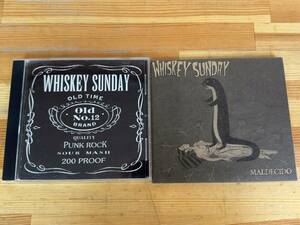 A25◎【CD】WHISKEY SUNDAY-WHISKEY SUNDAY・MALDECIDO ウイスキーサンデー/US MELODIC/2枚まとめ 240623