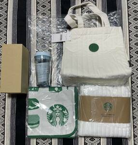 ☆新品☆スターバックス 福袋 トートバッグ タンブラー ブランケット ピクニックマット セット STARBUCKS スタバ 人気 ブランケット入り