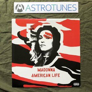 美盤 良ジャケ 2003年 米国盤 オリジナルリリース盤 マドンナ Madonna 2枚組LPレコード American Life American Life ポップス