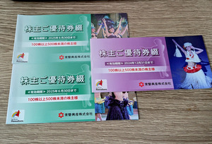 【送料無料】入場券9枚　スパリゾートハワイアンズ　株主優待券　3冊セット　2024年12月まで＋2025年6月まで　無料入場券 常磐興産株式会社