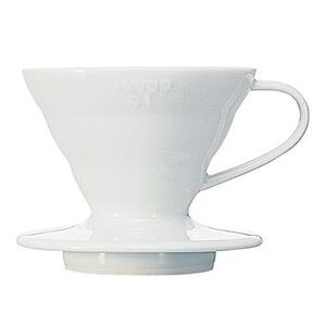 HARIO(ハリオ) V60透過ドリッパー01セラミック 1-2杯用 200ml ホワイト 日本製 VDC-01W