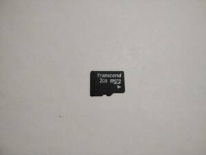 2GB　Transcend　microSDカード　フォーマット済み メモリーカード