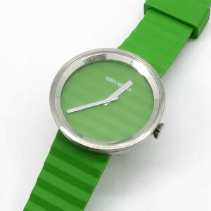 ● イッセイミヤケウォッチ ISSEY MIYAKE WATCH プリーズ PLEASE 腕時計 SILAAA04 グリーン ジャスパー・モリソン 定価￥22,050-