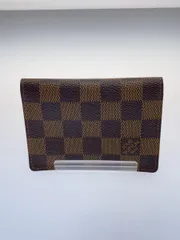 LOUIS VUITTON ポルト・ドゥ・カルト・ヴェルティカル_ダミエ・エベヌ_BRW ブラウン メンズ