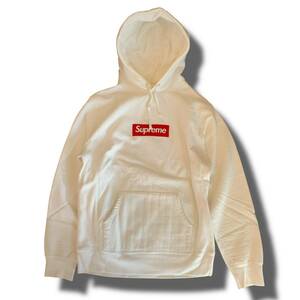 13FW supreme Box Logo hooded Sweatshirt パーカー White 白 ボックスロゴ フーディー