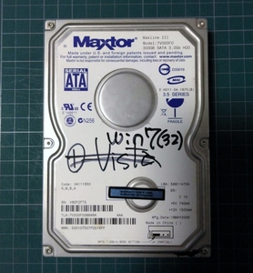 SA02 3.5インチ SATA HDD Maxtor MaxlineⅢ ７V300F0 300GB