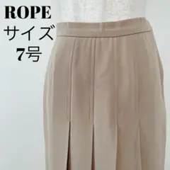 ROPE ロペ プリーツスカート ベージュ サイズ7号