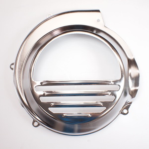 Flywheel Cover chrome for Vespa P P125X P150X P200E ベスパ セル無しモデル用 メッキ フライホイールカバー