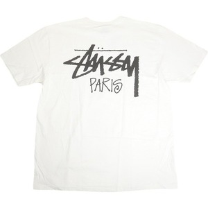 STUSSY ステューシー 24AW STOCK PARIS TEE WHITE パリ限定Tシャツ 白 Size 【XL】 【新古品・未使用品】 20807647