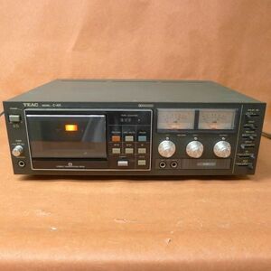 c1010 レトロ 【TEAC カセットテープデッキ C-4X】動作確認済み ステレオ /140