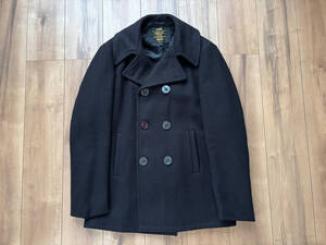 【美品】FIDELITY フィデリティ ピーコート L peacoat pコート 紺 ネイビー アメリカ製　made in usa